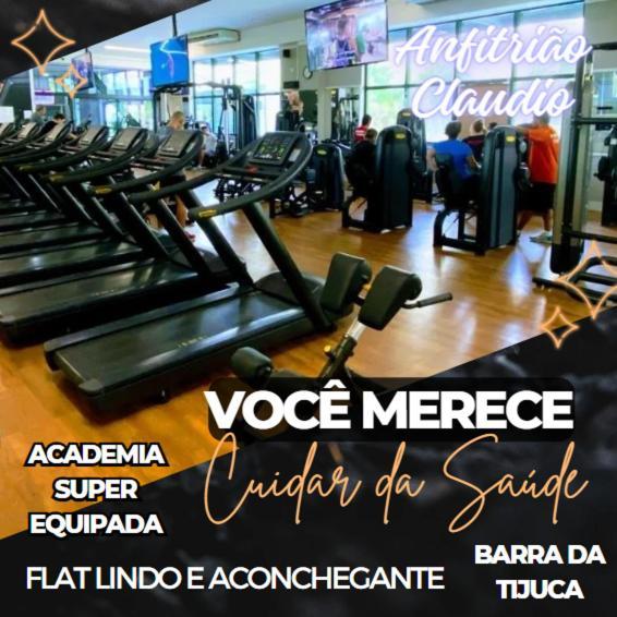 Barra Da Tijuca - 9 - Flat Premium Com Cozinha, Fogao Cooktop, Geladeira Grande, Smart Tv Grande, Lindo E Muitissimo Confortavel, Balsa A Gratis E Estacionamento Gratuito Appartement *